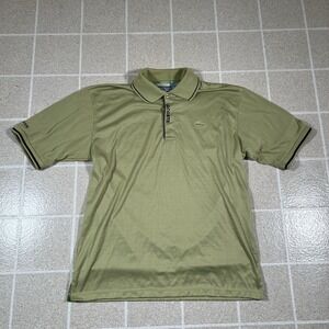 LACOSTE Solid Green Croc Logo Classic Fit Polo Golf Shirt Men's FR 6 US XL